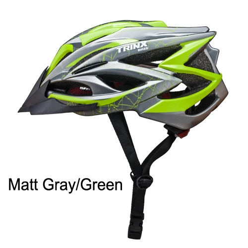 Matt Gray Green TRINX велосипедный шлем велосипедного шлема велосипедный шлем профессиональный MTB Горный Дорожный шлем гоночный велосипед регулируемая Безопасная крышка - Цвет: Matt Gray Green