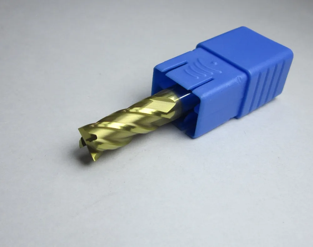 

wholesale Ø 8mm L=60mm HRC58 four 4 flutes tungsten carbide end mills CNC machine milling cutter bits endmill for steel <HRC60