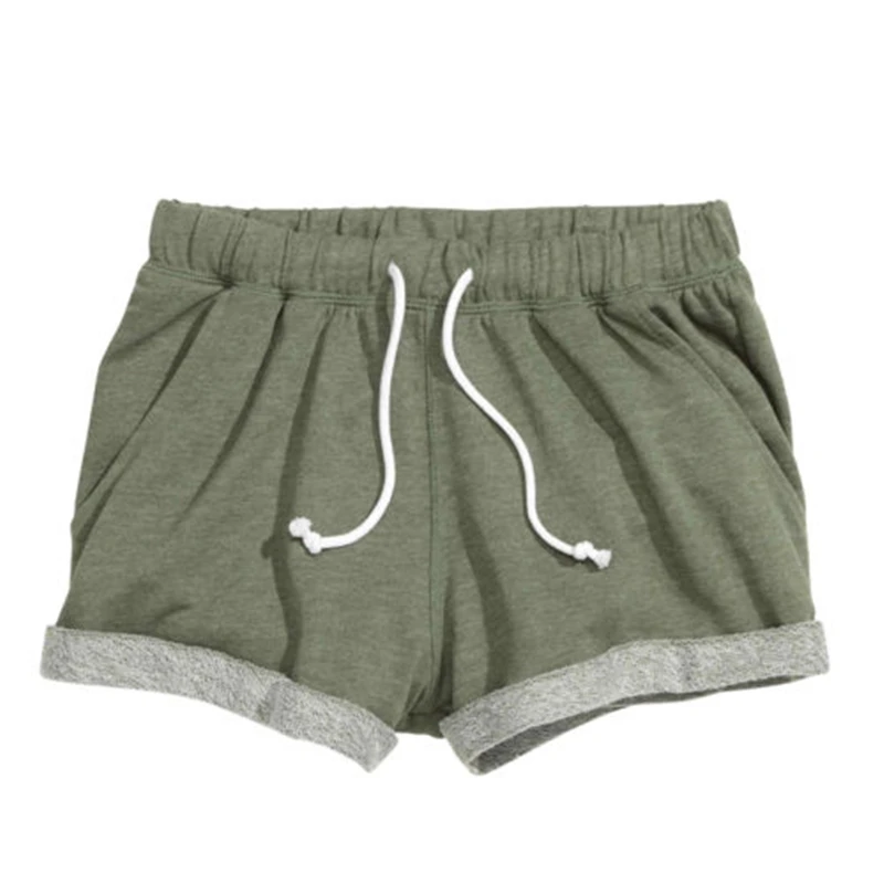 2017 летние женские шорты с эластичной талией элегантные пляжные на шнуровке