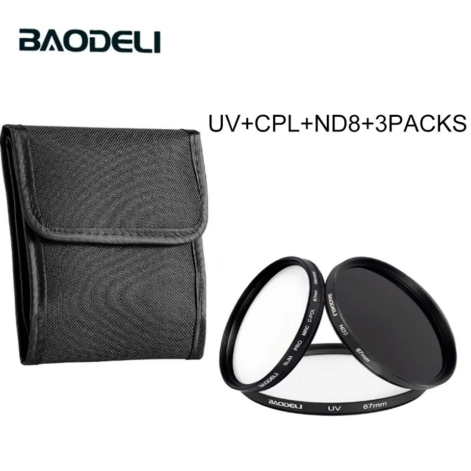 SET 11 BAODELI Nd Fld Uv Macro Star Polarisatie набор фильтров для объектива семейный 49 52 55 58 62 67 72 77 82 мм для Nikon Canon sony аксессуары - Цвет: SET 11