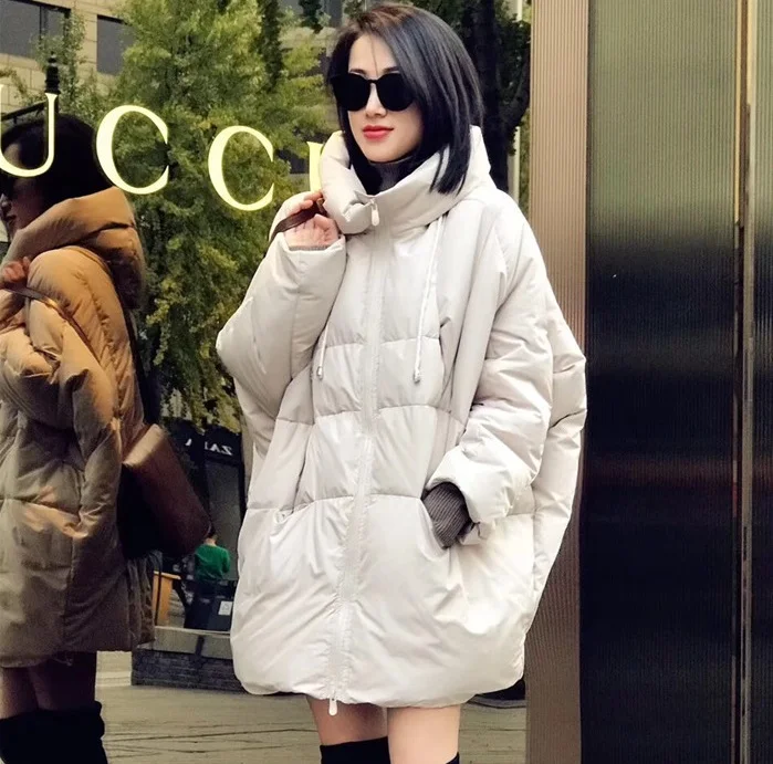 beige down jacket Зимнее женское пальто, теплая куртка, женский пуховик, Одежда для беременных, женская верхняя одежда, парки для беременных, зимняя теплая одежда, кокон - Цвет: beige down jacket