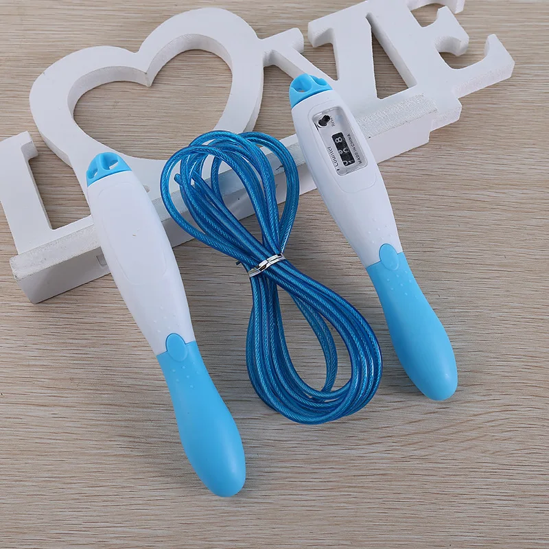 2018 New Style 3 Meters PVC handle Steel Wire Durable Automatic Counting Kids Adult Man Woman Training Jump Rope Q | Спорт и