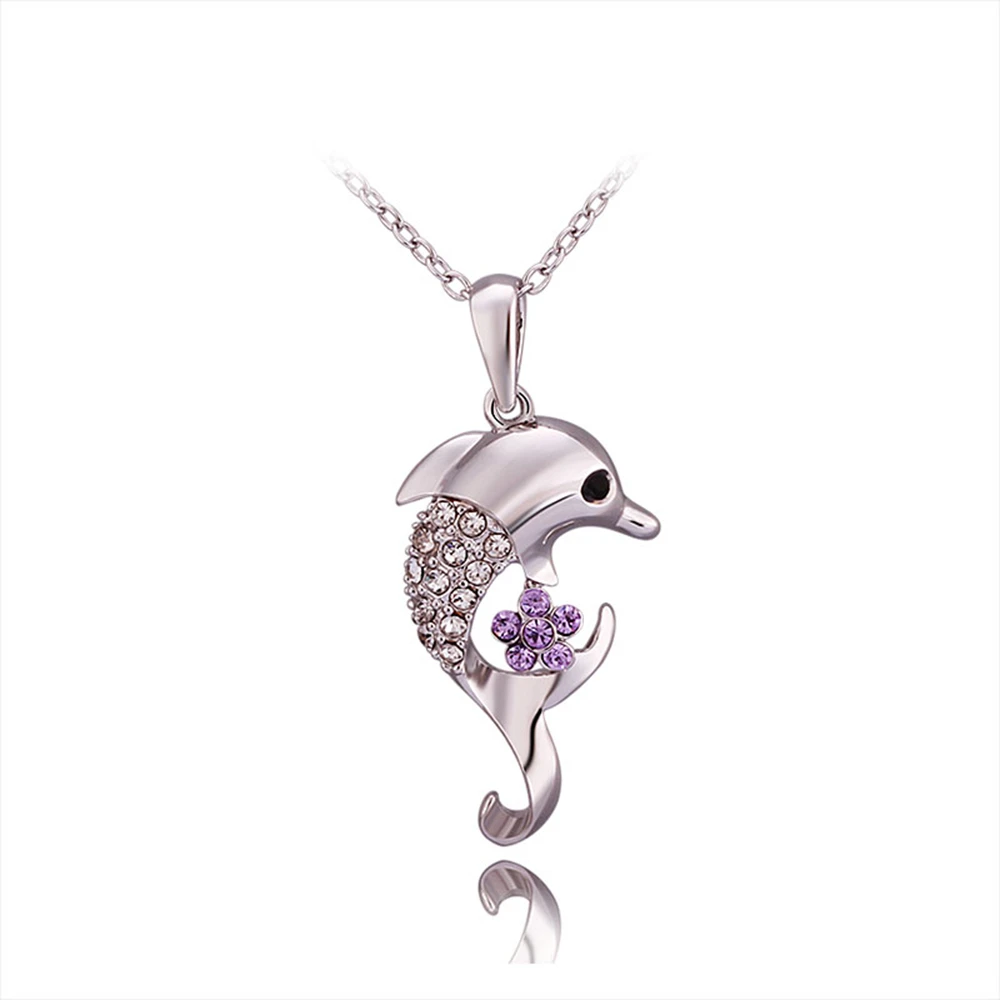 Jumping fish collares N847 # lovers синие модные ожерелья для женщин 2014 длинное ожерелье