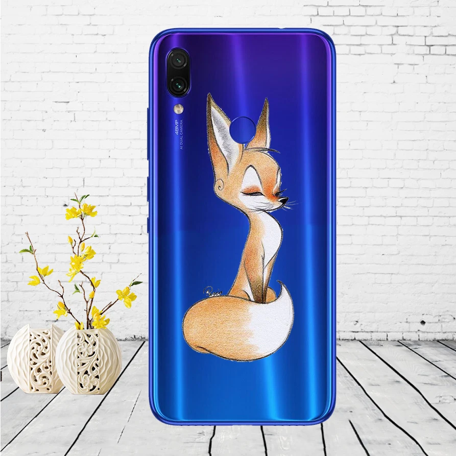 6 02SX чехол для Xiaomi Redmi Note 7, силиконовый чехол для Xiaomi Redmi Note 7, задняя крышка, чехол для Redmi Note 7, чехол для телефона - Цвет: 6