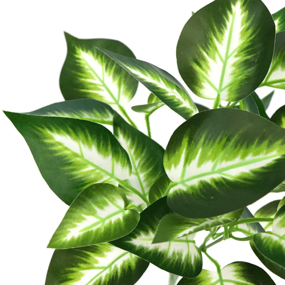 6 вилок 36 см зеленый висячее растение искусственное растение зеленая редька настенное украшение для дома оформление балкона Цветочная корзина аксессуары