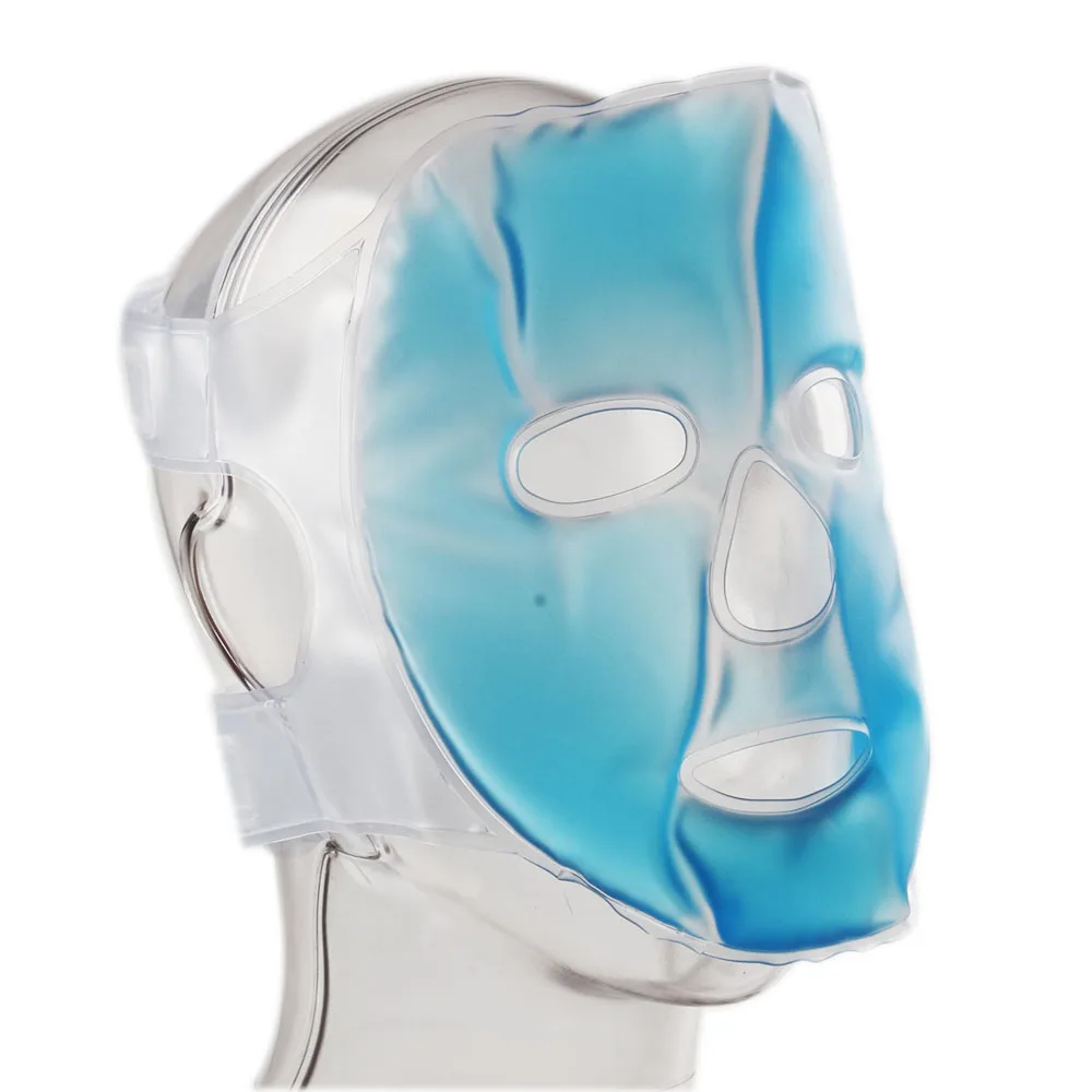 Cold Gel Face Mask Ice Compress Blue Full Cooling Anti-Fatigue Relief Pad With Pack Facial Care Tool Eye | Красота и здоровье