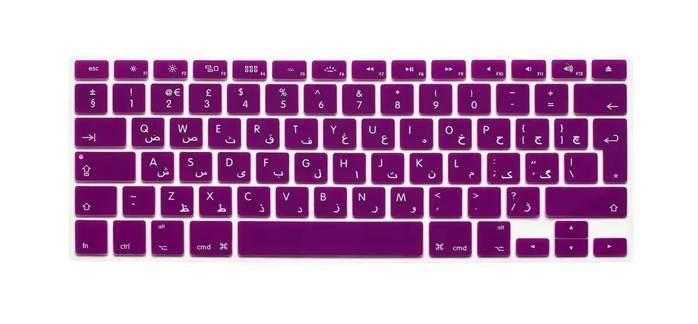 Арабская силиконовая Европейская клавиатура чехол для Apple macbook Air Pro Retina 13 15 17