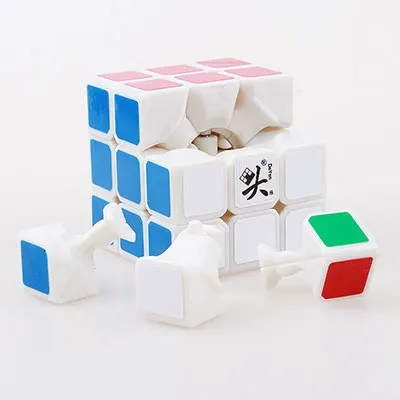 3x3x3 Даян 5 zhanchi для скоростного магического кубика, stickerless cubo magico Профессиональный Классический наклейки, головоломка, куб, игрушки для детей - Цвет: White