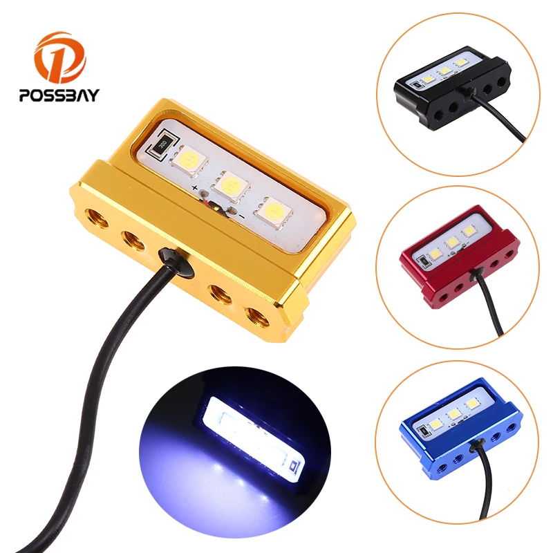Posbay мотоциклетный задний светильник светодиодный мото сигнал Luces номерной знак Светильник Универсальный для Honda Yamaha Suzuki Kawasaki Кафе Racer