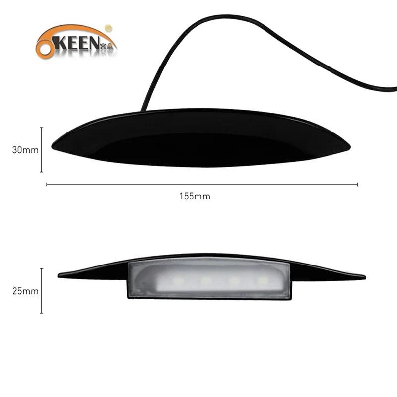 OKEEN дневные ходовые огни Габаритные Огни 7 Цветов ВОДИТЬ Автомобиль Колеса Neon Glow Фары Крыло Под Сторона Лампы 3 Режима