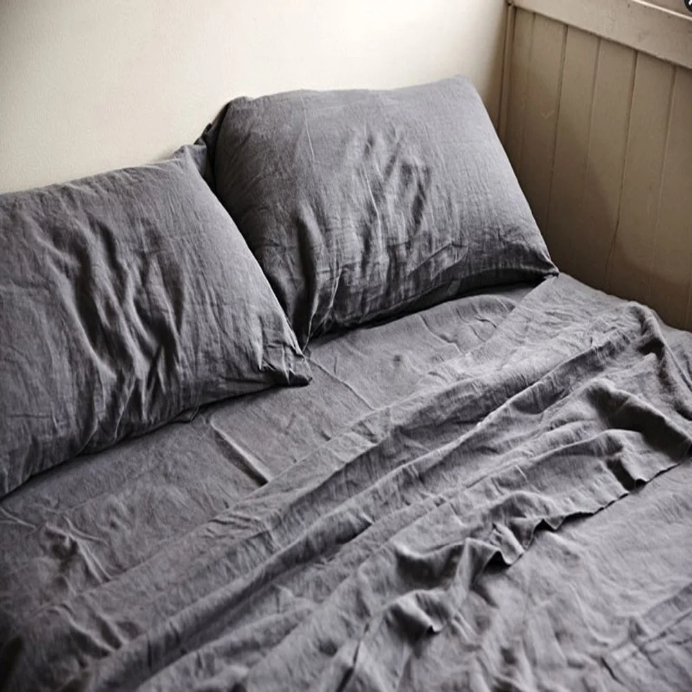 Пододеяльник большого размера из чистого льна постельное белье с французским