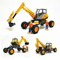 high simulation 150 scale alloy spider excavator metal castings toy vehicles alloy engineering vehicle model kids toys