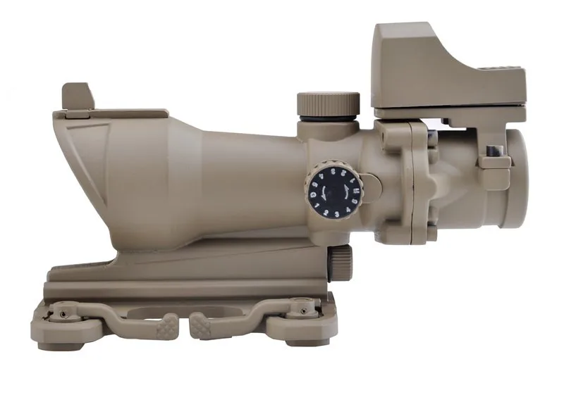 Aim Acog 4X32 прицел красно Зеленая Сетка с QD креплением и мини Красный точка зрения