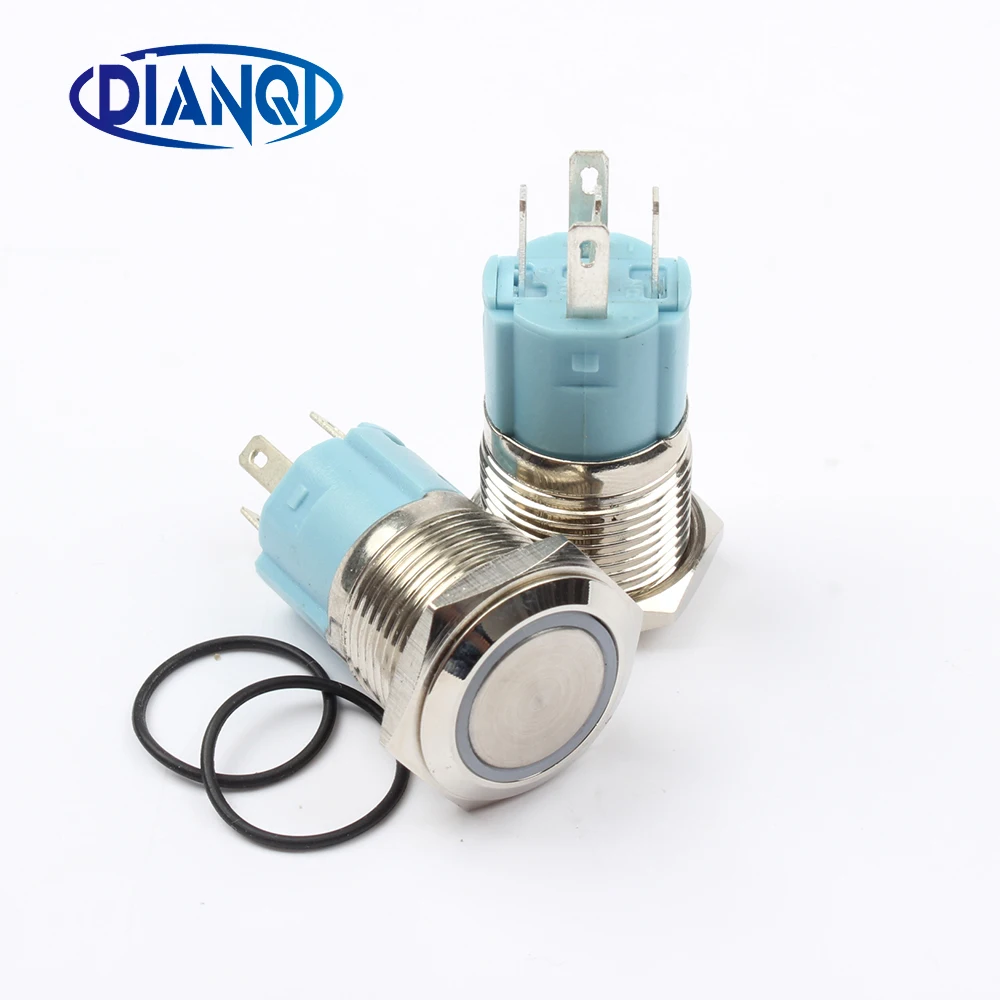 Бесплатная доставка латунный кнопочный переключатель 16 мм сброс плоского