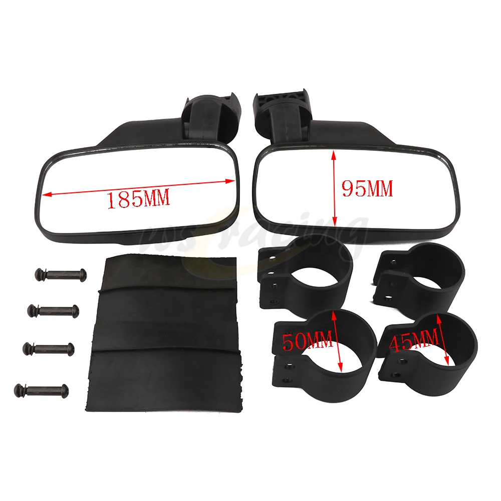 

UTV боковая трубка 1,75 "2" зажим Крепление зеркало заднего вида для Polaris Yamaha John Deere Bob Cat Rangers RZR Gator XUV HPX RSX