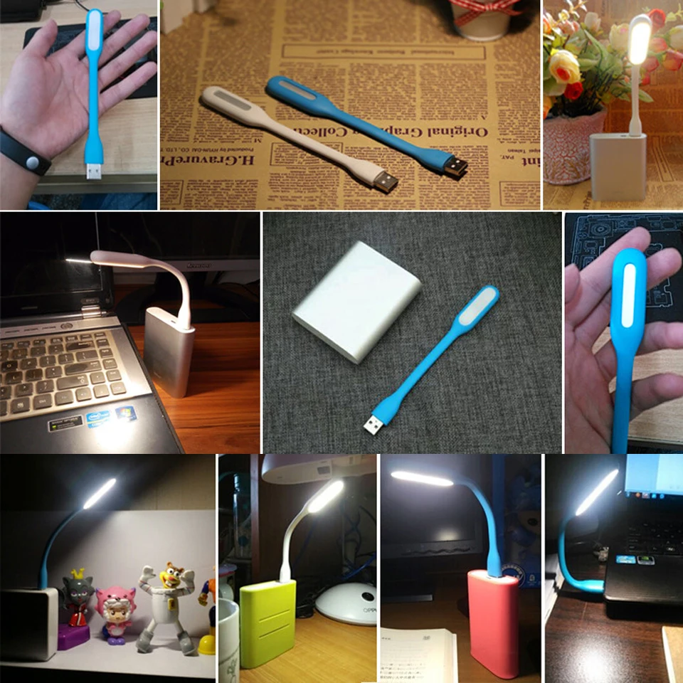 Portable USB LED Light DC5V Reading Book Lights White / Warm white Lamp Indoor Outdoor Lighting For Camping PC Laptop Power Bank | Лампы и