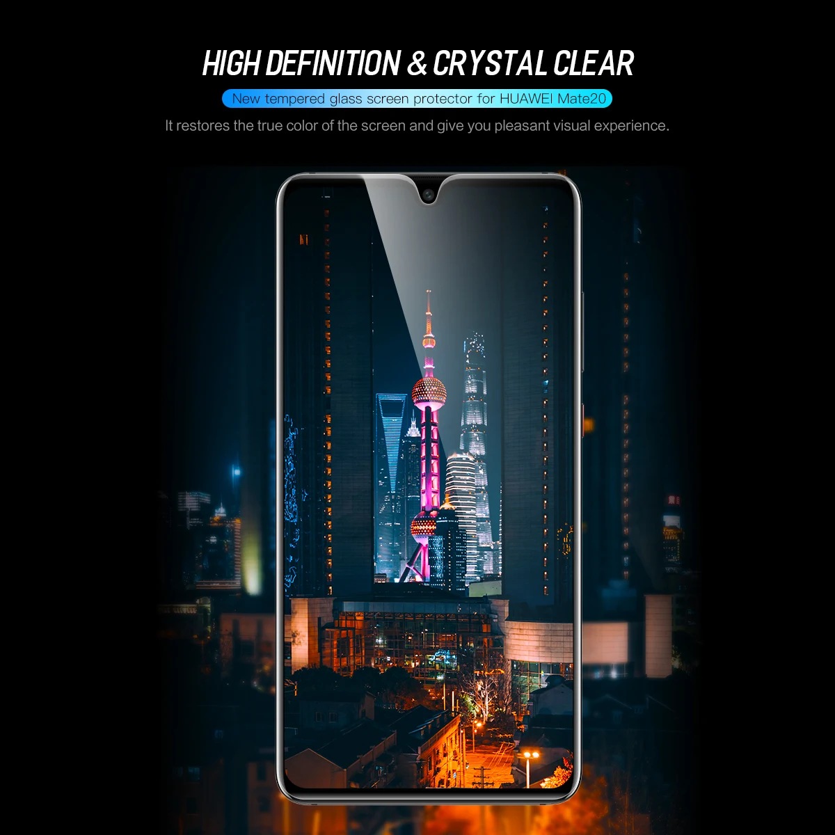 9 H закаленное стекло для huawei mate 20 протектор экрана Алмазная пленка полное