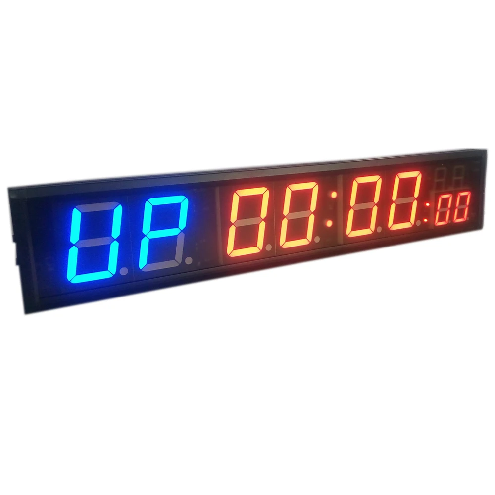 Freight free 4'' 8Digits LED Countdown Clock Workout Timer For Garage Home Gym Crossfit Training EMOM Tabata Fitness Timer