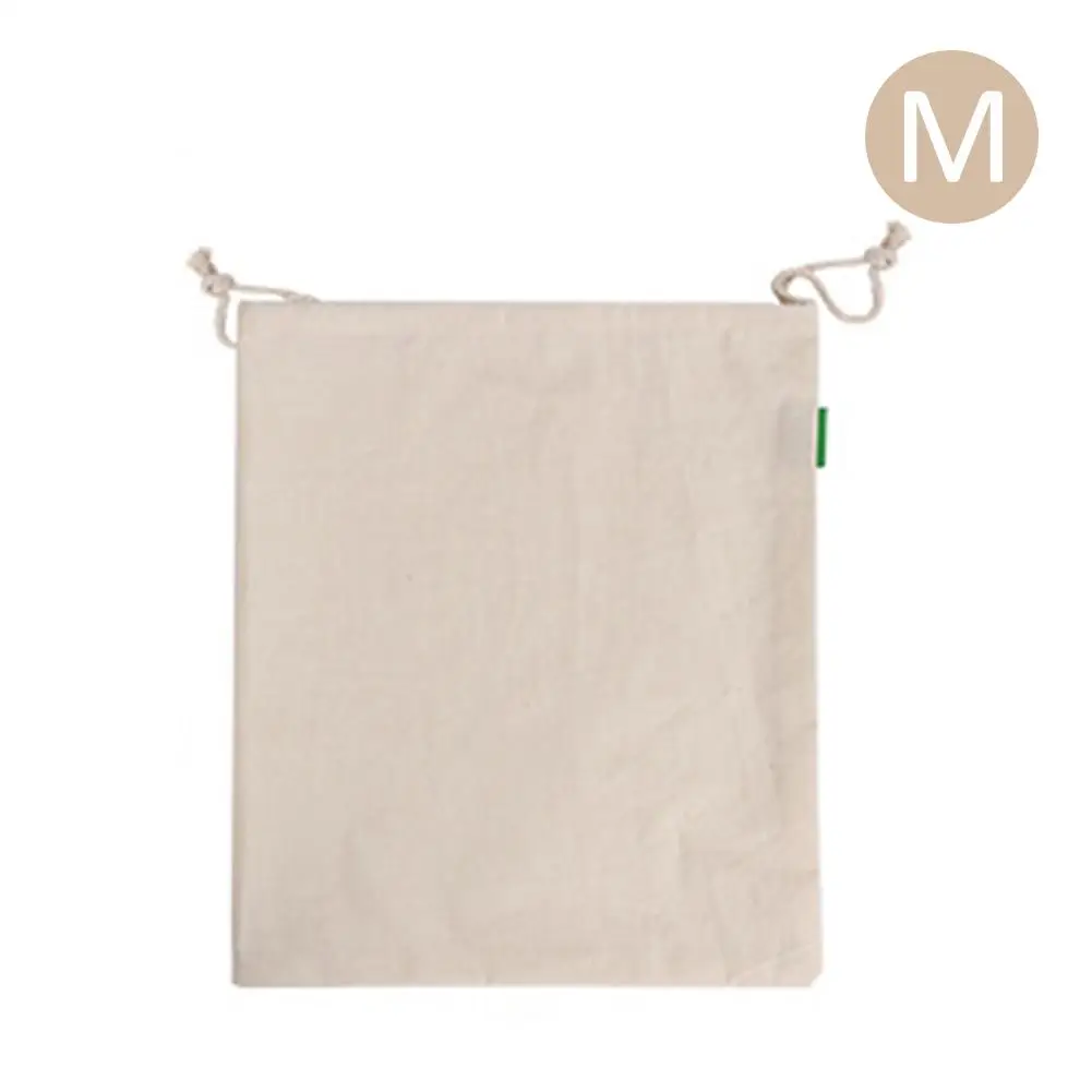 3 шт Resuable хозяйственная сумка хлопковые Сумки на шнурке Экологичная для хлеба