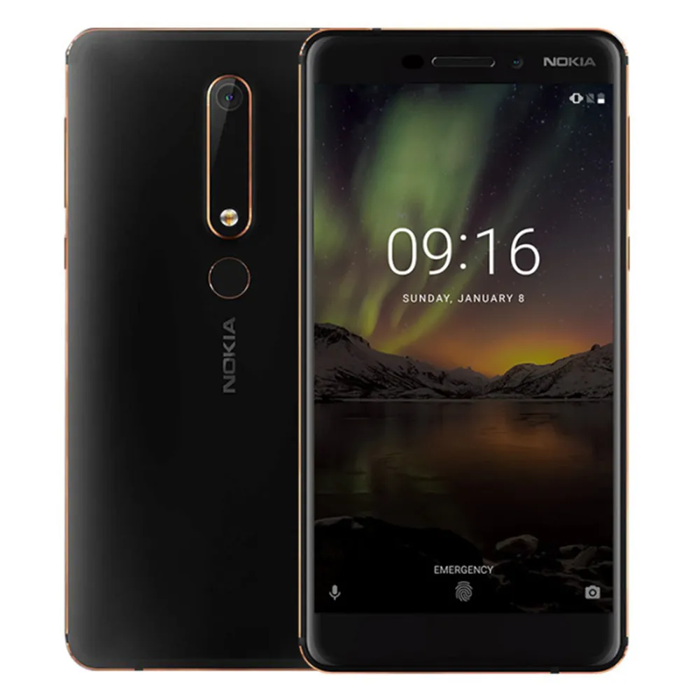 Смартфон NOKIA 6 4 ГБ ОЗУ 64 Гб ПЗУ Snapdragon 630 2 ГГц Восьмиядерный 5 дюйма 2.5D ips HD экран Android