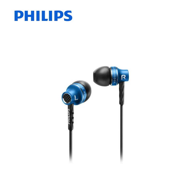 Philips SHE9100 оригинальные наушники вкладыши с несколькими цветными проводами