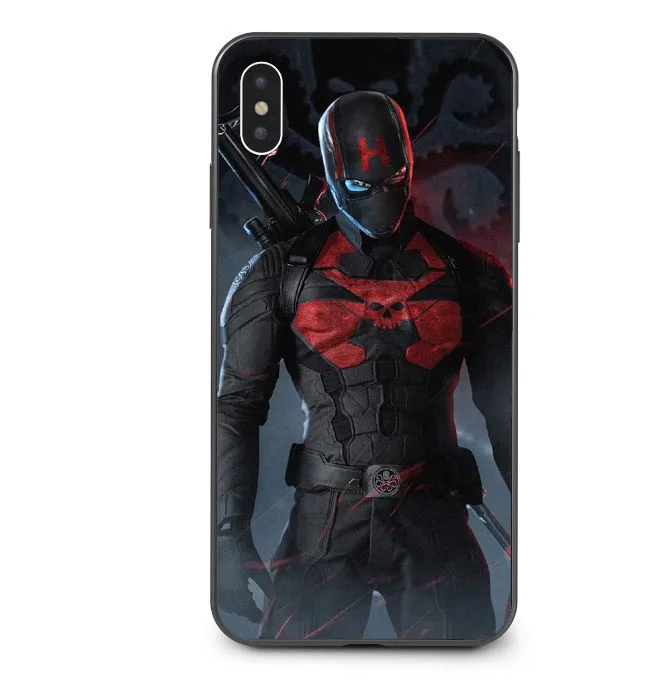 Чехол для iPhone X XS MAX XR 5 5S SE 6 6splus 7 8 Plus с изображением Человека паука Железного