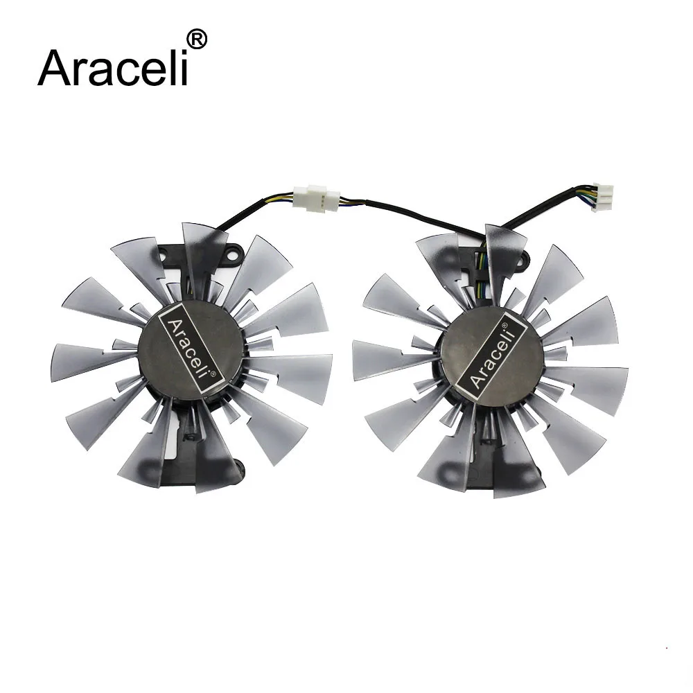 Охлаждающий вентилятор для видеокарты Sapphire R7 460 2G R7360 2 шт./лот GA91S2H 12 В постоянного