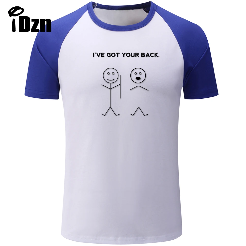 IDzn I Got Your Back Мужская футболка с принтом хлопковая забавная Повседневная
