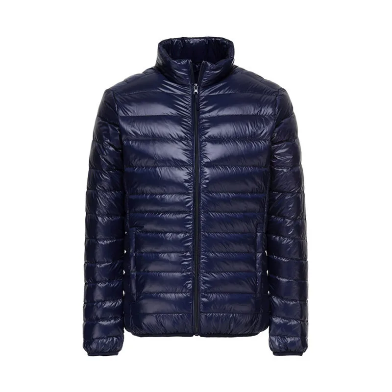 

Plus size S - 5XL fashion ultra light thin white duck down jacket men down coat 2018 new spring and autumn