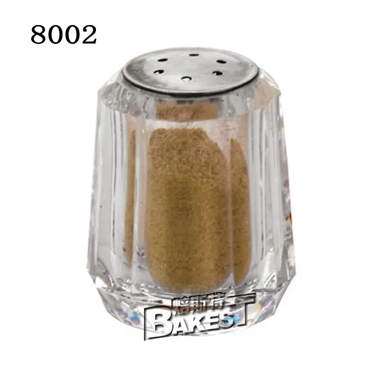 JB8002 BAKEST акриловые столешницы аксессуары солонка Короткие прозрачные элегантные