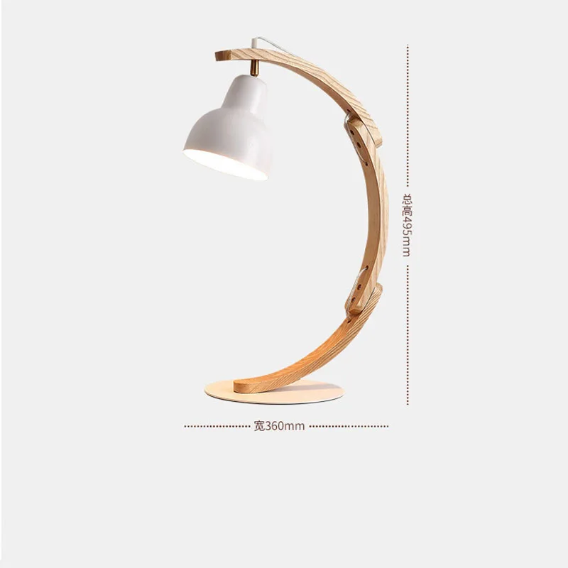 Японские светодиодсветодиодный настольные лампы из твердой древесины в форме