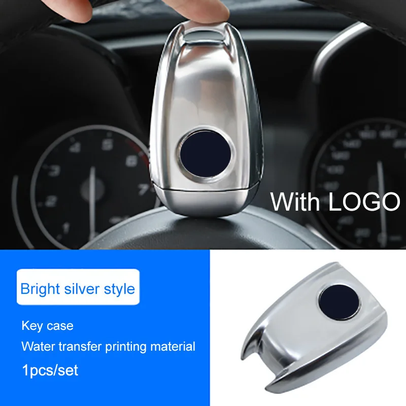 QHCP ABS Smart Remote Key Обложка сумка в виде ракушки 3D углерода волокно стиль красочные ключи чехол защиты для Alfa Romeo Giulia Stelvio - Название цвета: Silver