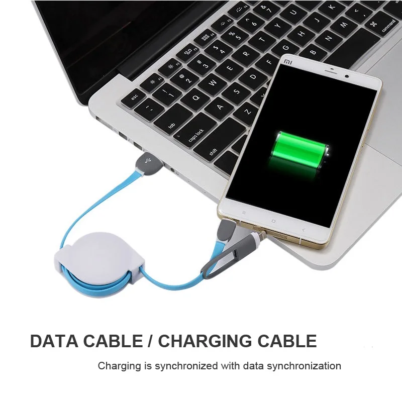 DASENLON кабель для зарядки и передачи данных 2 в 1 быстрой с Micro USB Android телефона