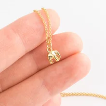 Ожерелье с серебряным слоном маленькое Очаровательное ожерелье