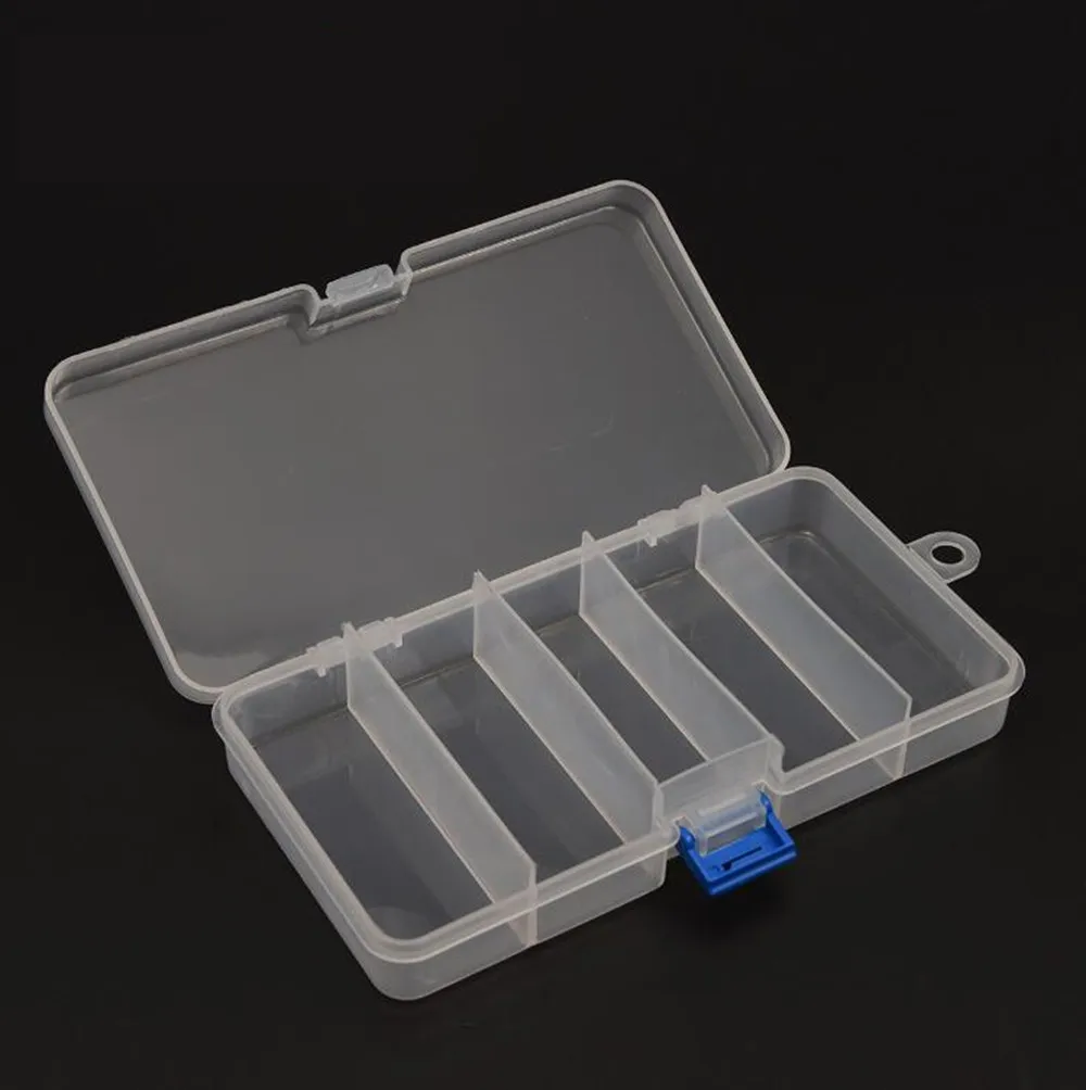 Новинка 5 ячеек искусственная коробка рыболовная ложка червь приманка крючки