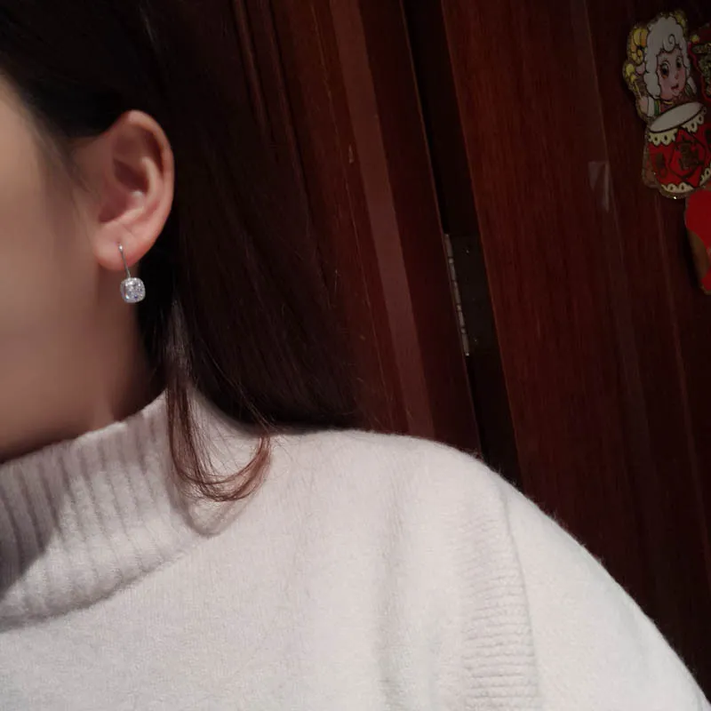 Милые дизайнерские женские серьги-Крючки из серебра 925 пробы модные