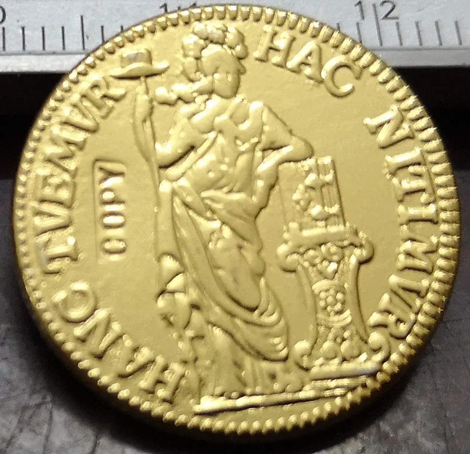 1692 Голландская республика(Холланд) 5 ставеров золото копия редкая монета