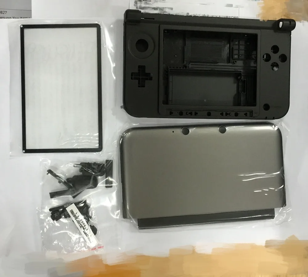 Запасные части для корпуса консоли + инструмент Nintendo 3DS XL/3DS LL в сером цвете|tools