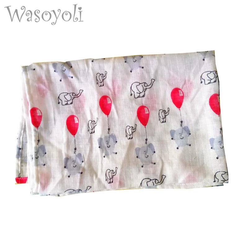 Детские муслиновые пеленки Wasoyoli 60*84 см 100% хлопок мягкие одеяла для новорожденных