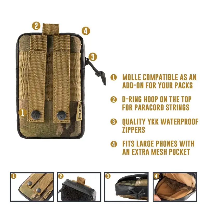 OneTigris утилита телефонные чехлы Molle 500D кордюра нейлон для iPhone 6/6 plus/7/7 plus/8/8 plus X|Сумки