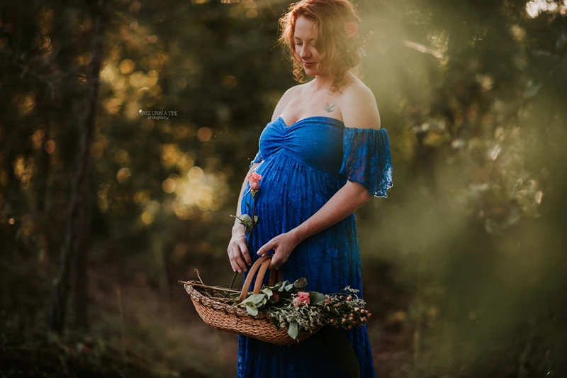 Летняя одежда для беременных; фотосессия для беременных; кружевное свободное платье для малышей; платье для беременных с оборками и рукавами; Robe De Grossesse