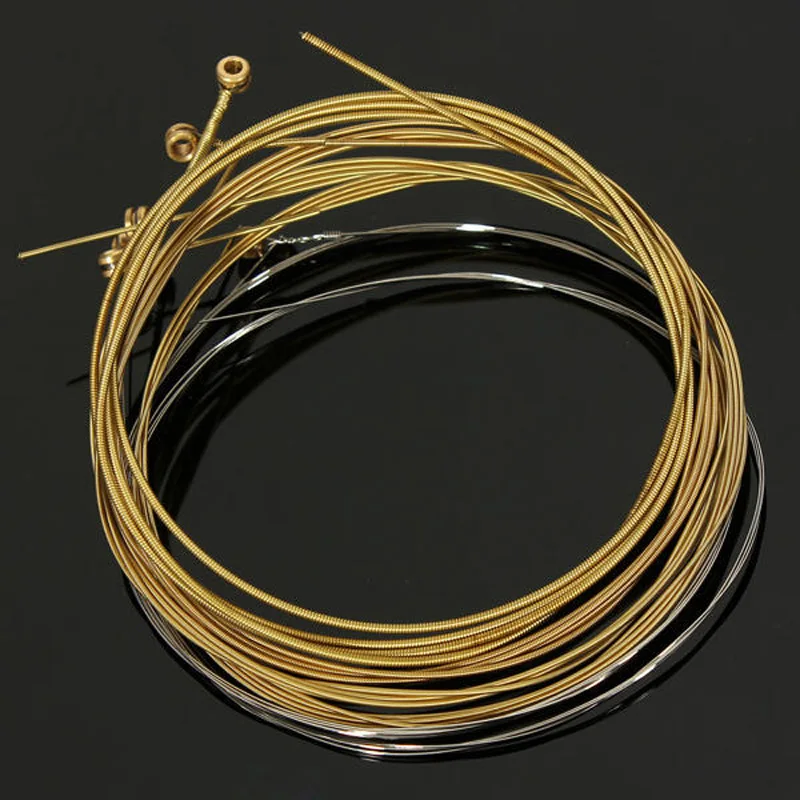 6 шт. высококачественные стальные бронзовые струны 950 мм акустическая деревянная