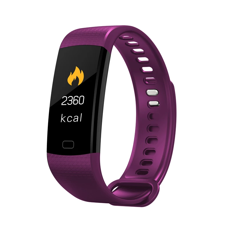 purple LIGE Pulsera inteligente IP67 Водонепроницаемый фитнес-трекер умный браслет цифровые часы мужские женский шагомер спортивные Смарт-часы - Цвет: purple