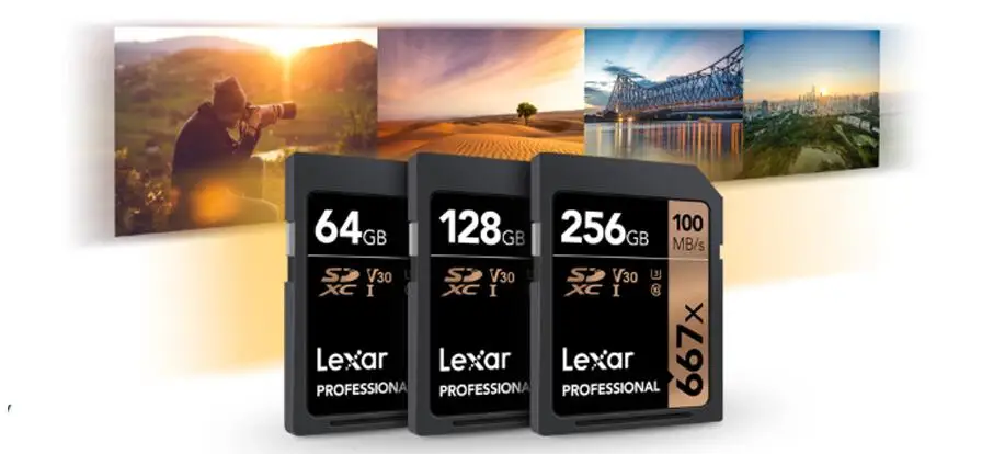 Lexar sd-карта 100 м/с 633x256 ГБ U3 SDHC 128 ГБ V30 64 Гб C10 SDXC карта памяти 10 класс для хранения видео камеры 1080p 3D 4K