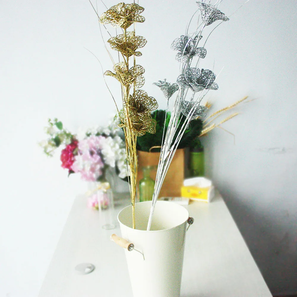 Рождественские украшения для дома цветок блестящая Рождественская трава