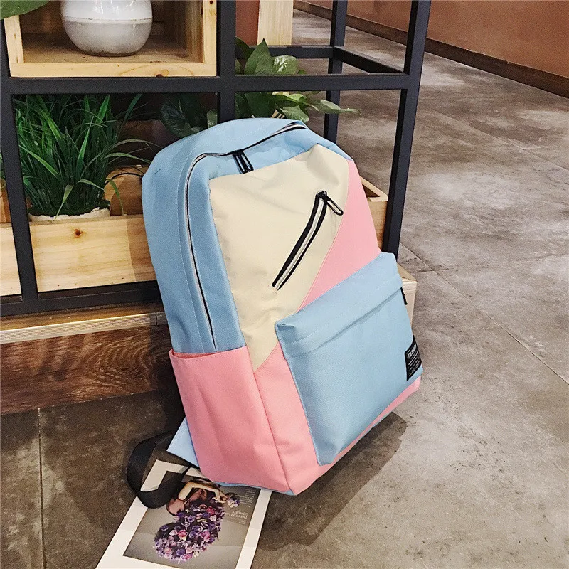 Женский рюкзак в стиле пэчворк FSISLOVER повседневный школьный 2019|Женские рюкзаки| |