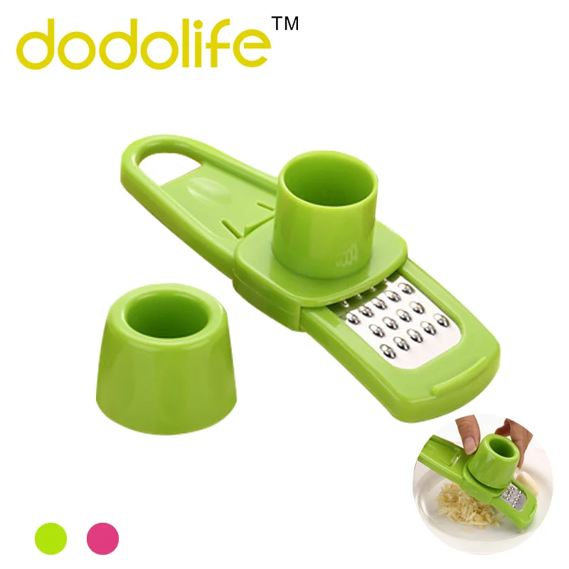 Dodolife Чеснок Пресс Универсальный пластик Нержавеющая Сталь Имбирь шлифовальный