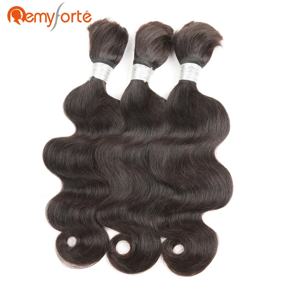 

Remy Forte Hair 10 To 30 Inch Body Wave Brazilian Bulk Human Hair For Braiding No Weft 3 Bundles Deal Bulk Crochet Human Hair