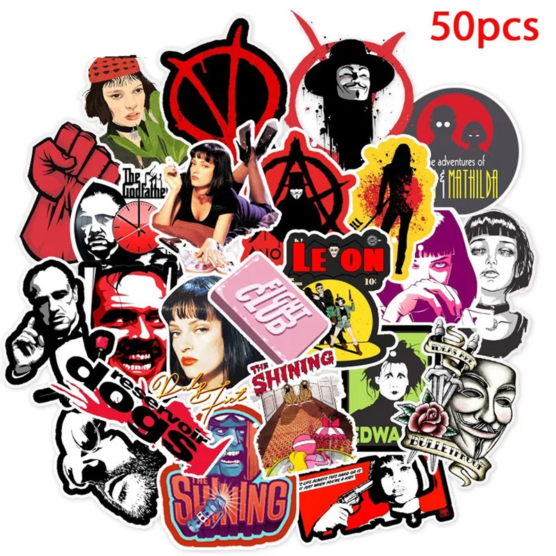 50 шт классический фильм Леон Профессиональный стикер s Граффити стикер s для автомобиля Ноутбука Стикер скейтборд стикер игрушки
