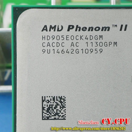 Процессор AMD Phenom II X4 905E четырехъядерный (2 5 ГГц/6 м/65 Вт/2000 ГГц) разъем am3 am2 +